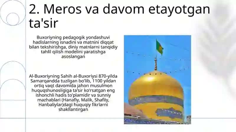 Imom al Buxoriyning pedagogik gʻoyalari 4