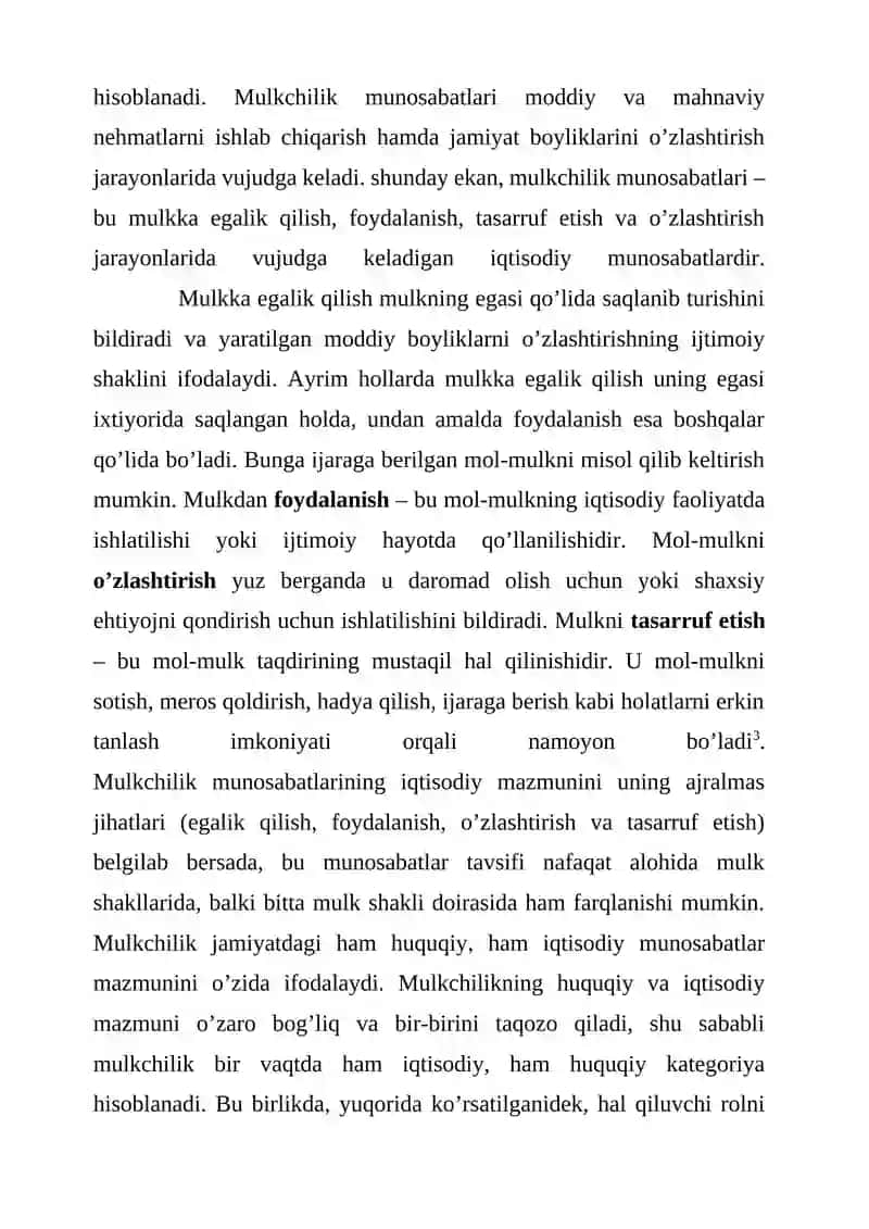 Mulk shakillari va ularga tavsifnoma 4