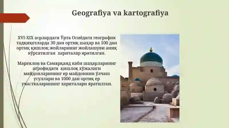 XVI-XIX-asrlarda markaziy Osiyoda fan 4