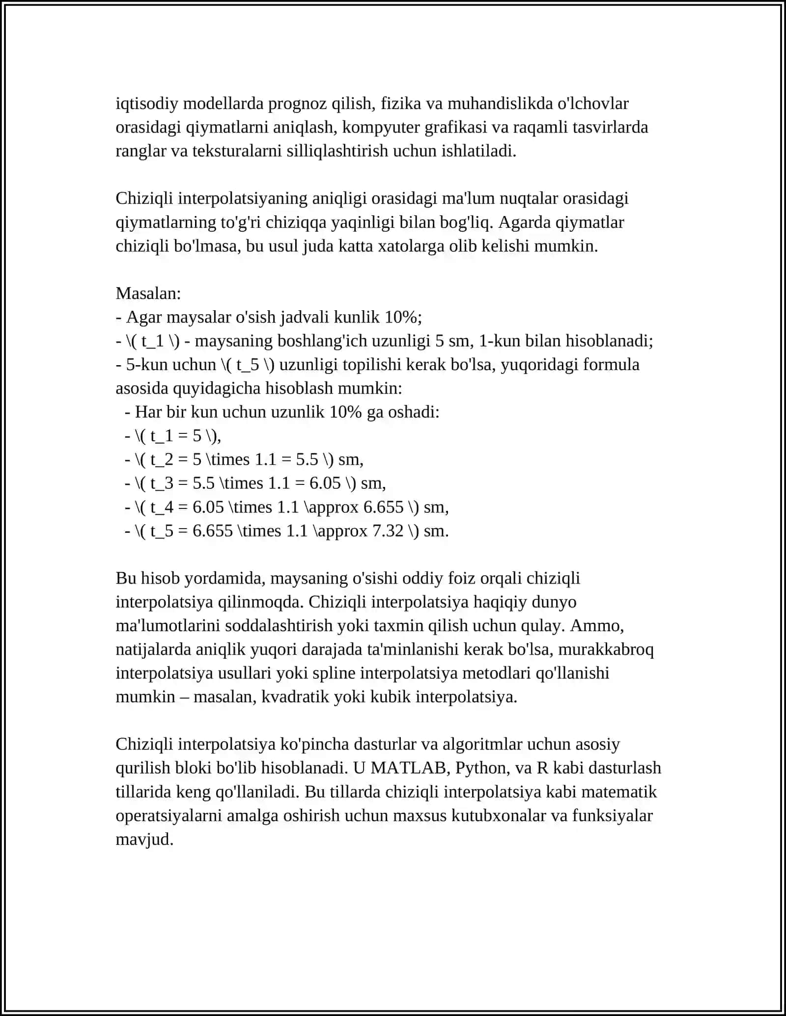 KOMPYUTER GRAFIKASIDA DIFFERENSIAL HISOB TADBIQLARI 4