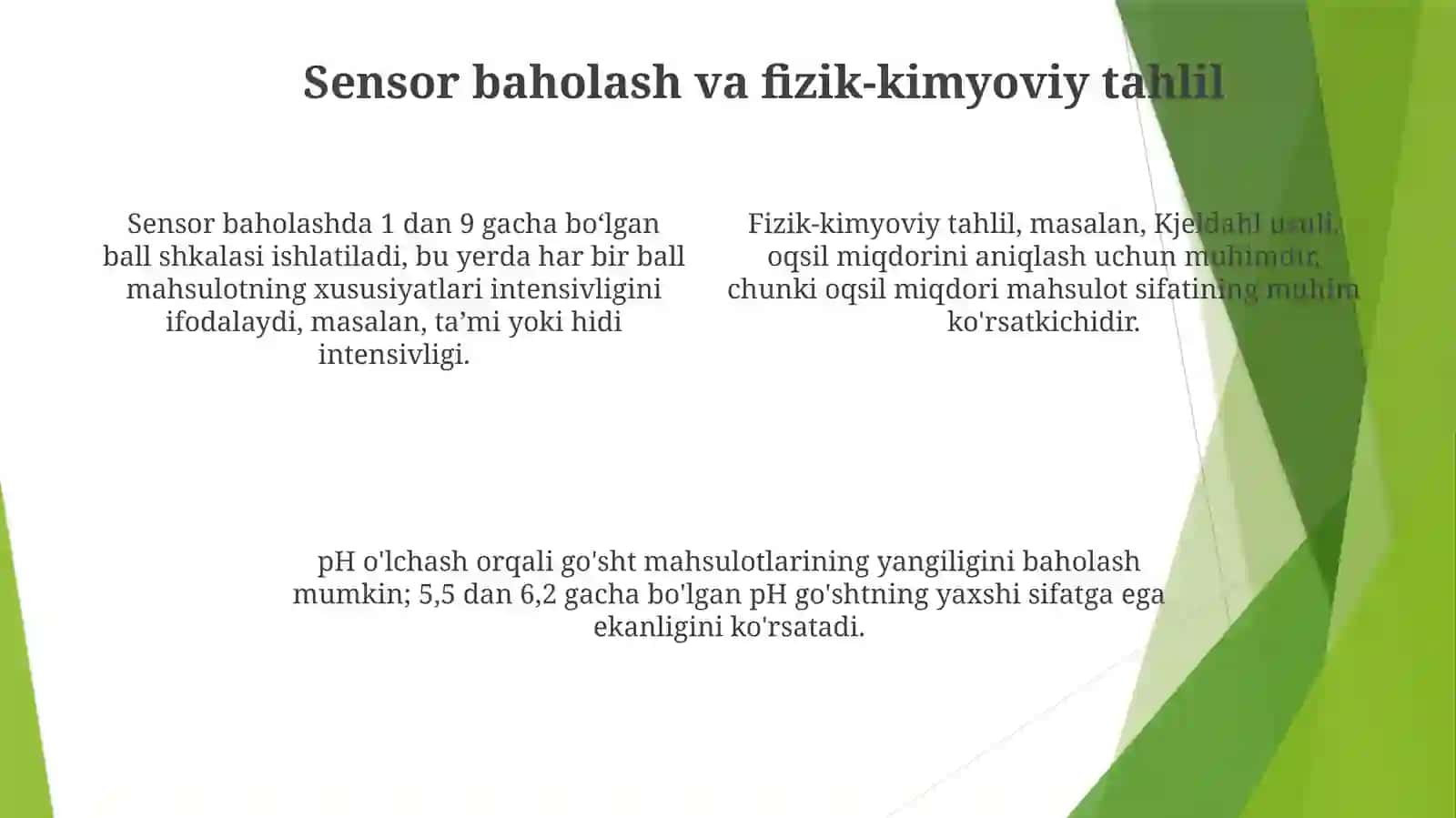 Sut va go'sht mahsulotlarini sifatini aniqlash usullari 4