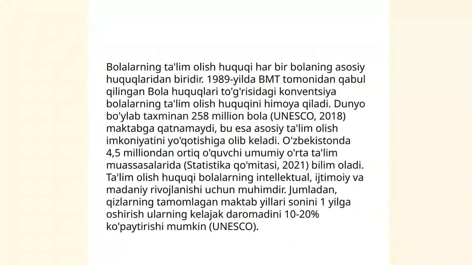 Bolalar huquqlari toʻgʻrisida deklaratsiya 4