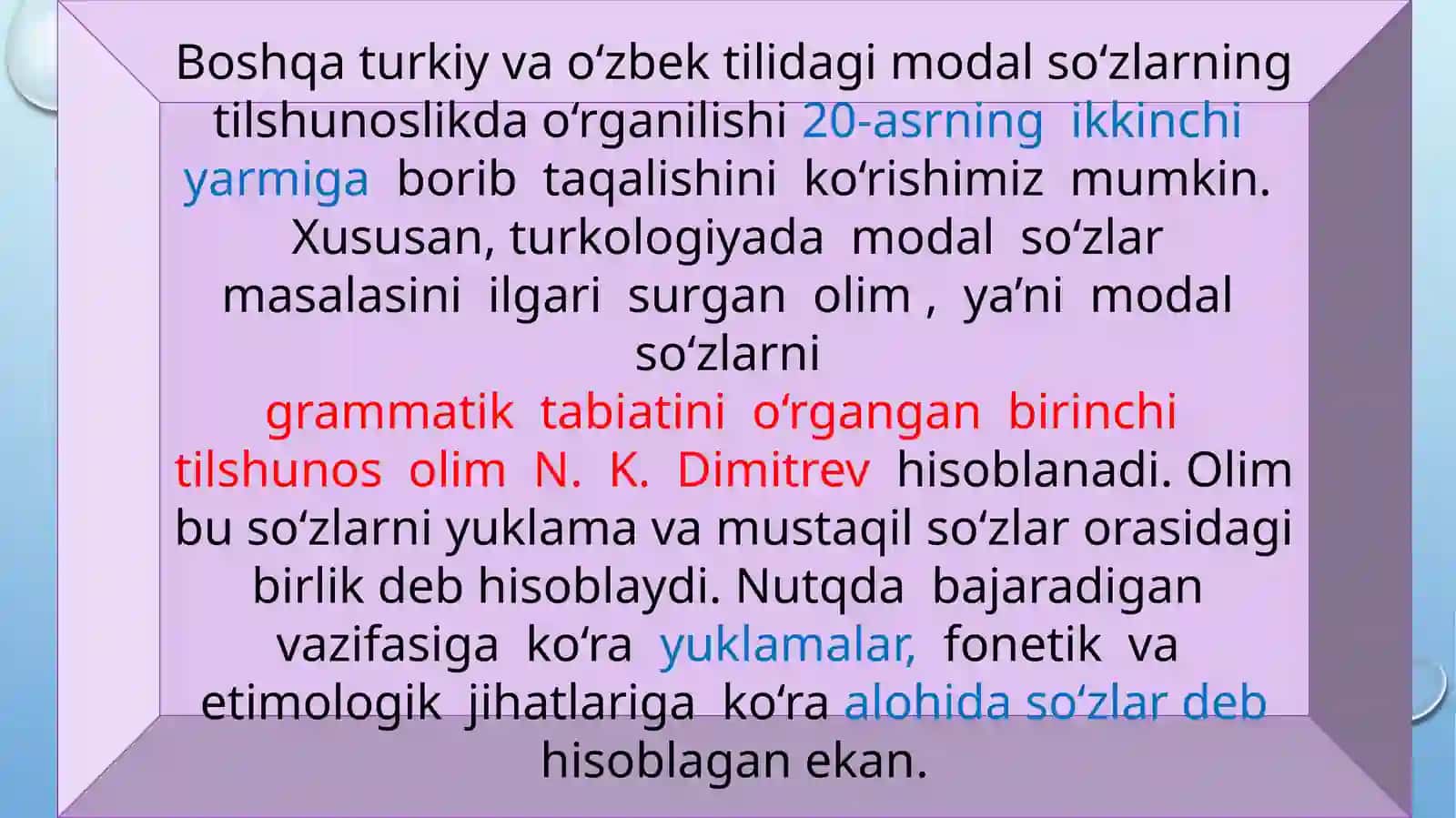 Modal so 'zlar 4