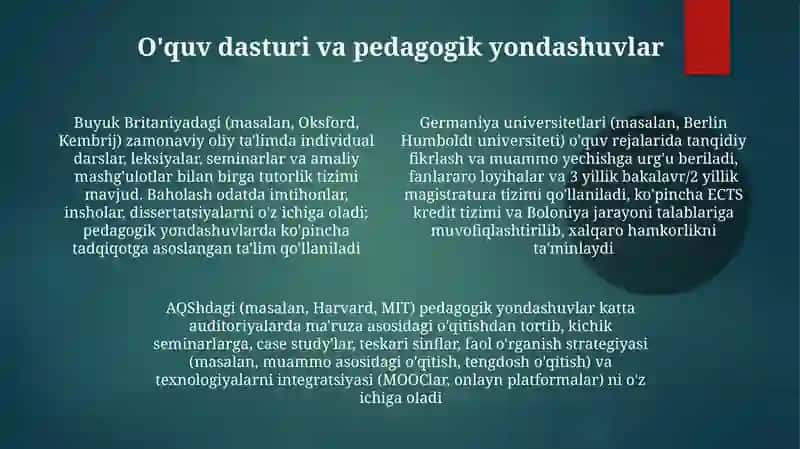 Zamonaviy oliy ta'lim holati 4