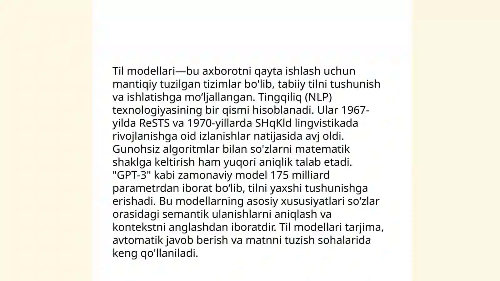 Kompyuter lingvistikasi 4