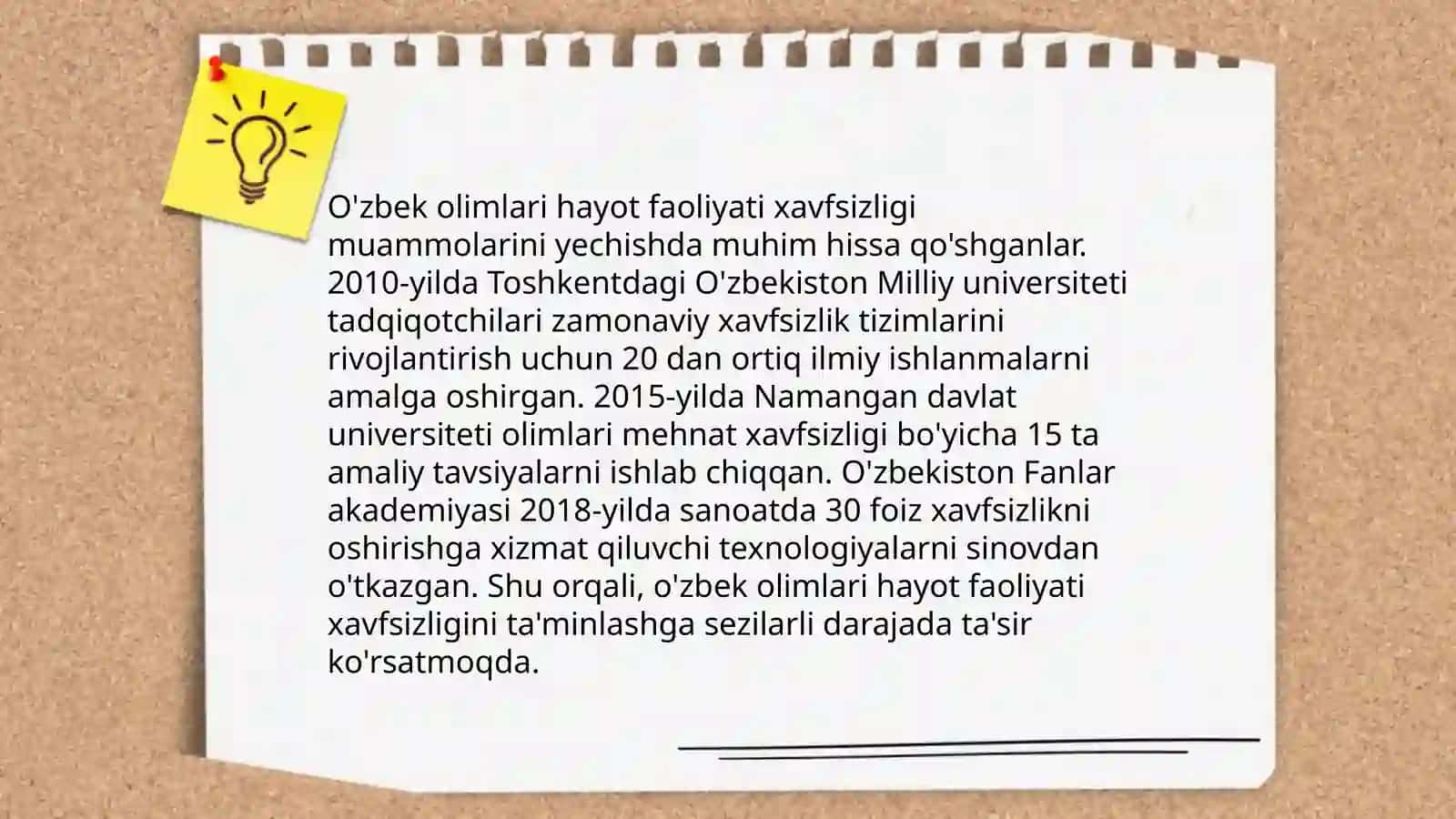 Jahon olimlarining hayot faoliyati xavfsizligi sohasidagi ilmiy izlanishlari 4