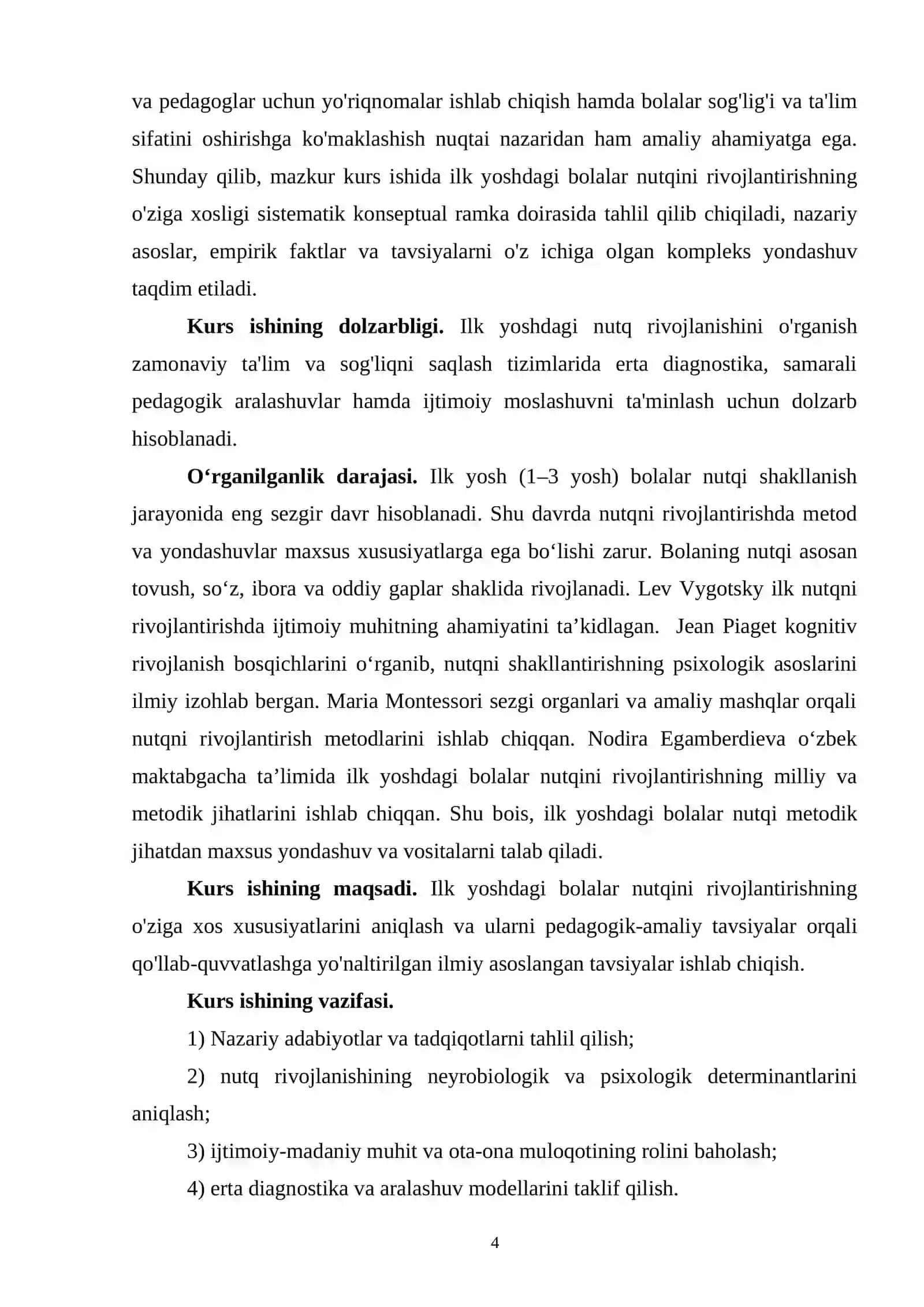 ILK YOSHDAGI BOLALAR NUTQINI RIVOJLANTIRISHNING OʻZIGA XOSLIGI 4