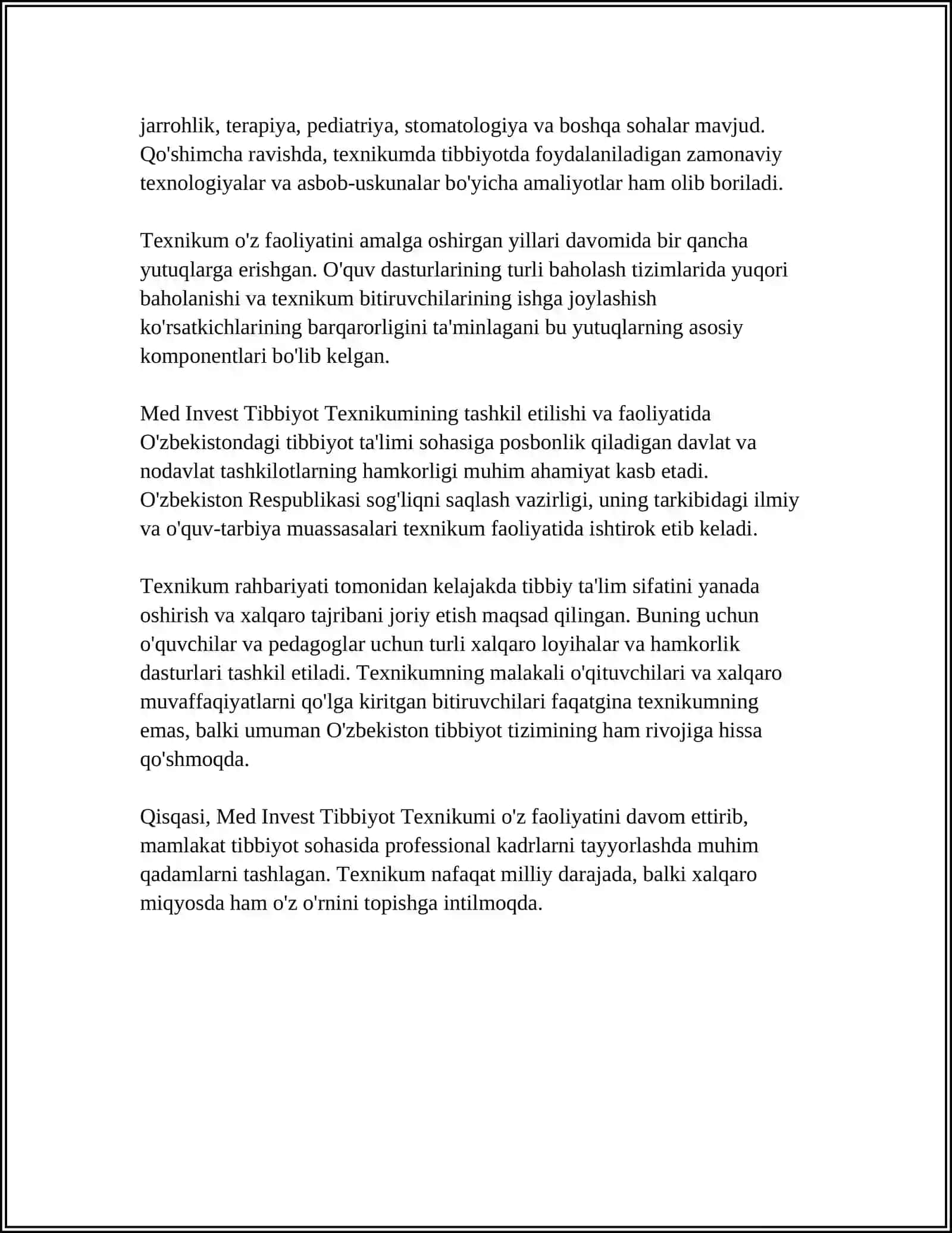 MED INVEST TIBBIYOT TEXNIKUMI 4