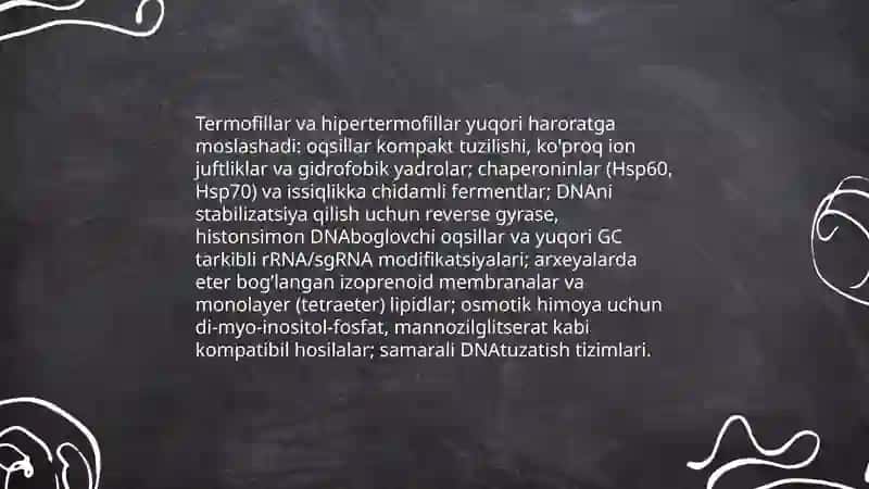 Mikroorganizmlarning ekstremal sharoitlarda yashash qobiliyati (ekstremofillar) 4