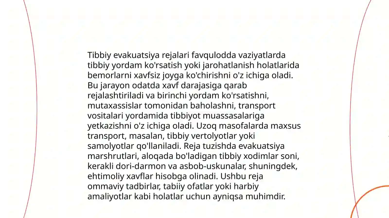 Shikastlanish òchoqlarida tibbiy yordamni tashkillashtirish 4
