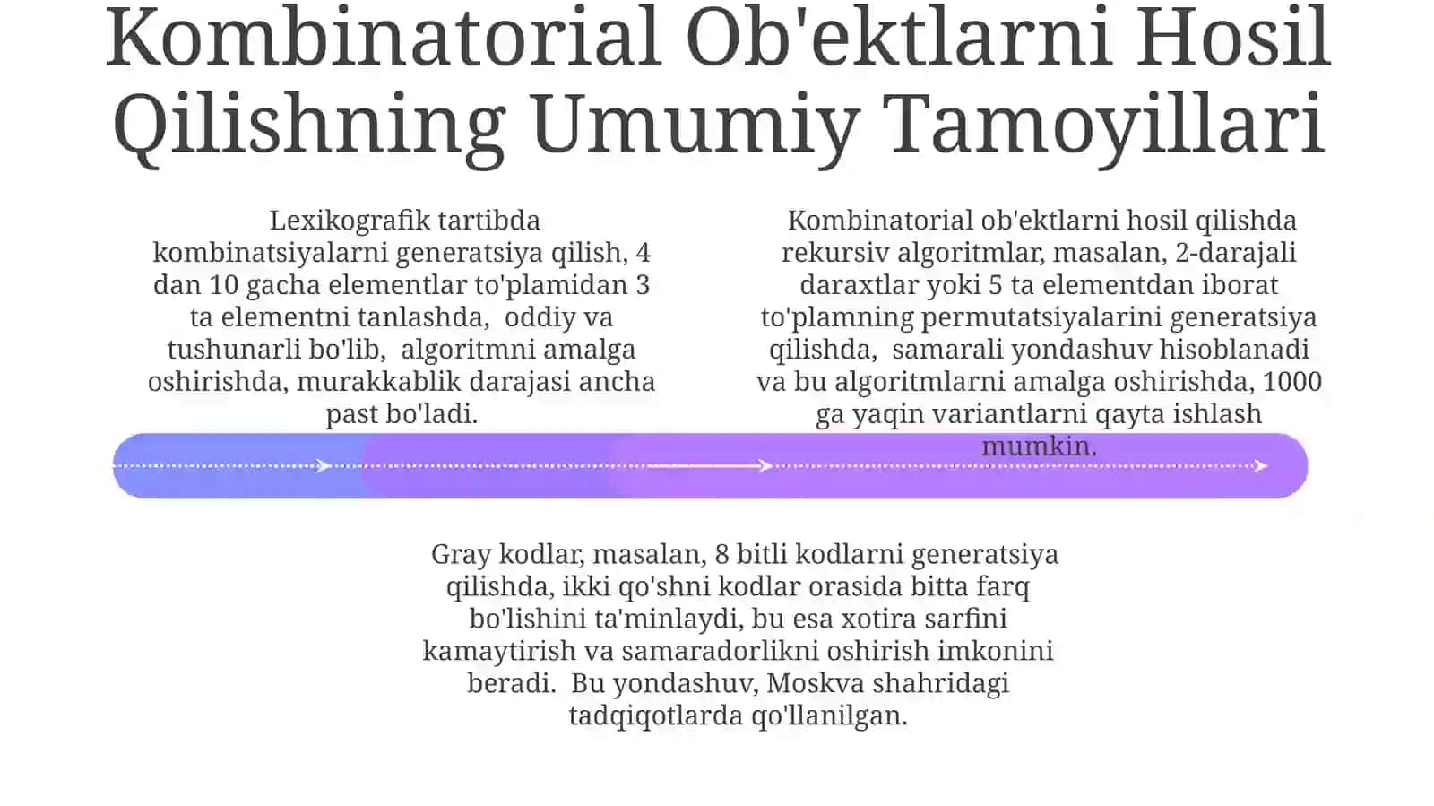 Kombinatorial Ob'ektlarni Hosil Qilish Algoritmlari 4