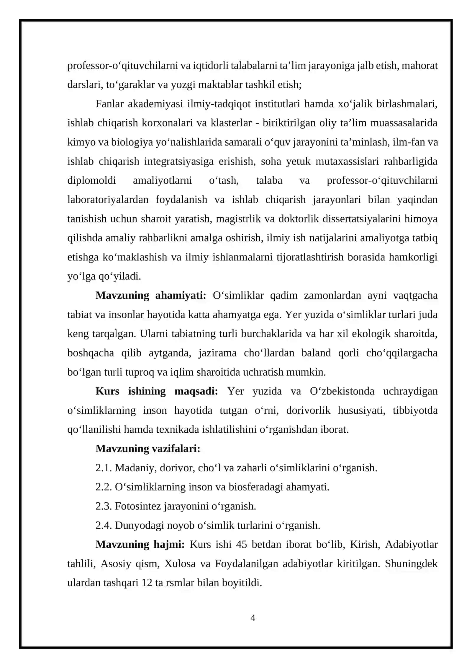 O’simliklarning inson va biosferada tutgan o’rni va ahamiyati 4