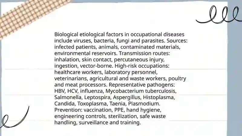 Etiological factors, classification, principles of diagnosis and preventive measures of occupational diseases. 4