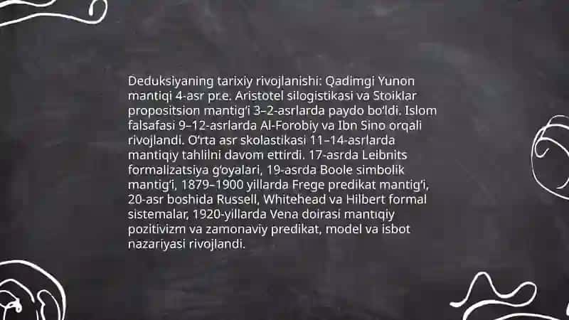 Deduktiv xulosa chiqarishning nazariy asoslari 4
