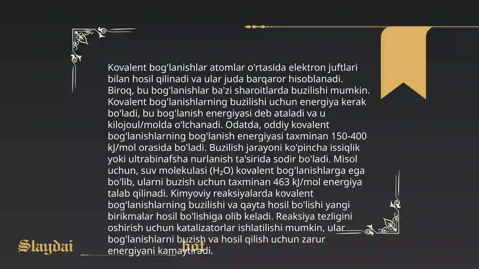 Kimyoviy yog'larning buzilishi 4