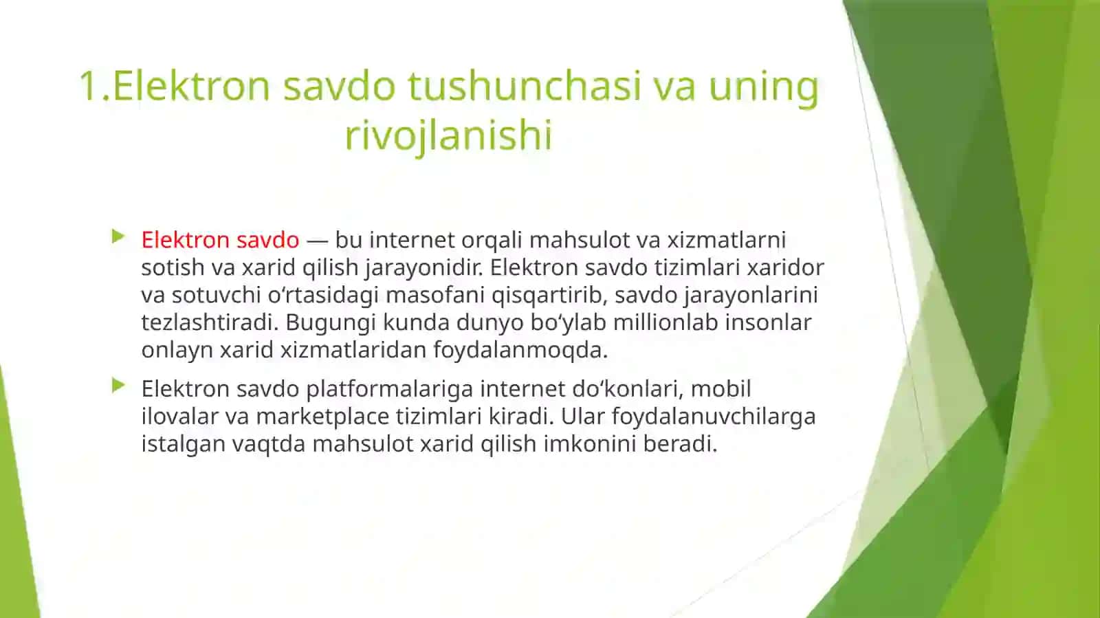 Elektronsavdolar sun’iy intellectusullaridan foydalanish 4