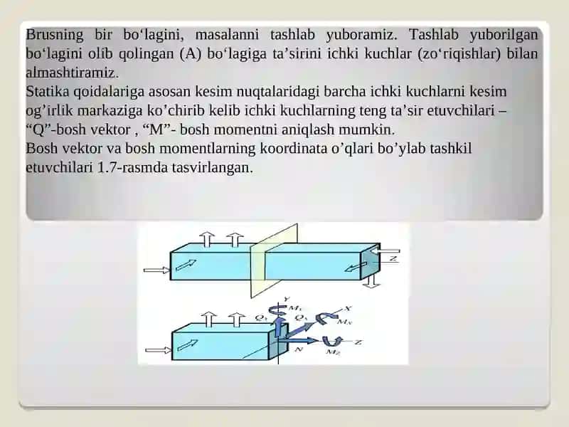 Ichki kuchlarni aniqlash 4