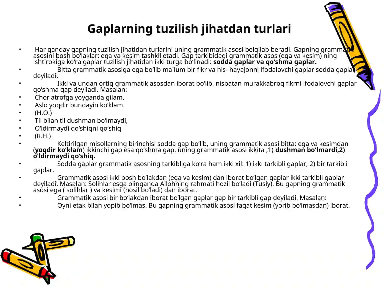 Gaplarning tuzilish jihatdan turlari 4