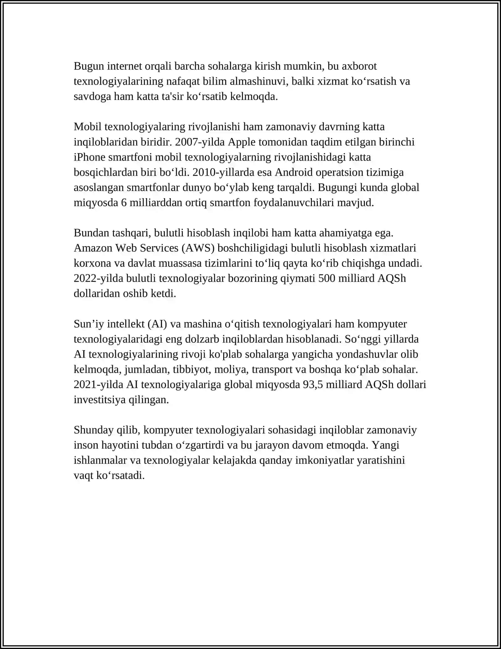 Kompyuter Texnologiyalari iniqiliblari 4