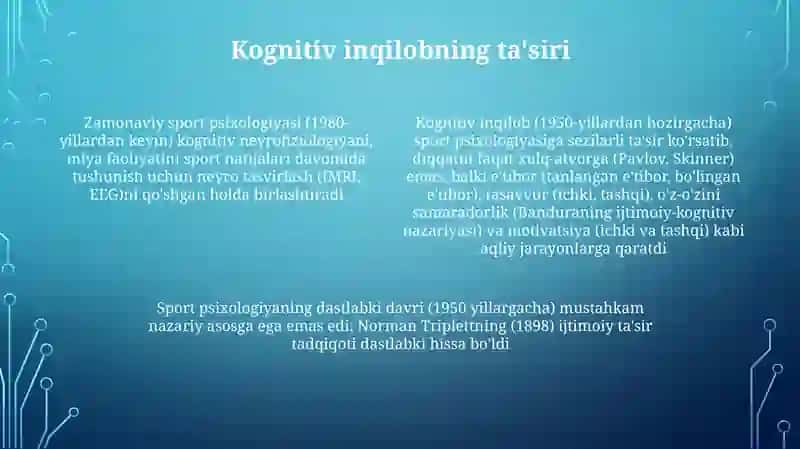 Sport psixologiyasi fani tarixi 4