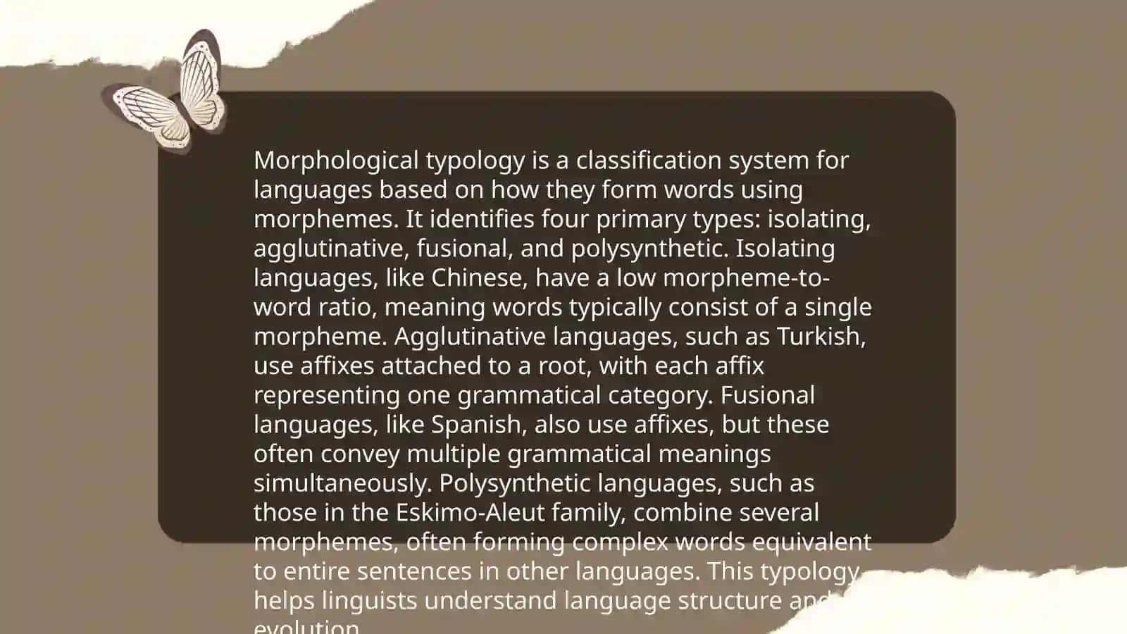 Comparative typology and its uniqueness 4