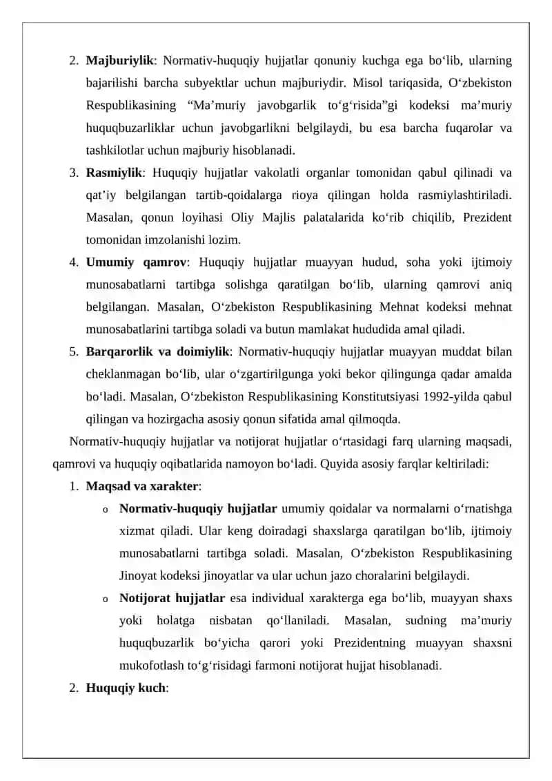 Normativ-huquqiy hujjatlarning turlari 4
