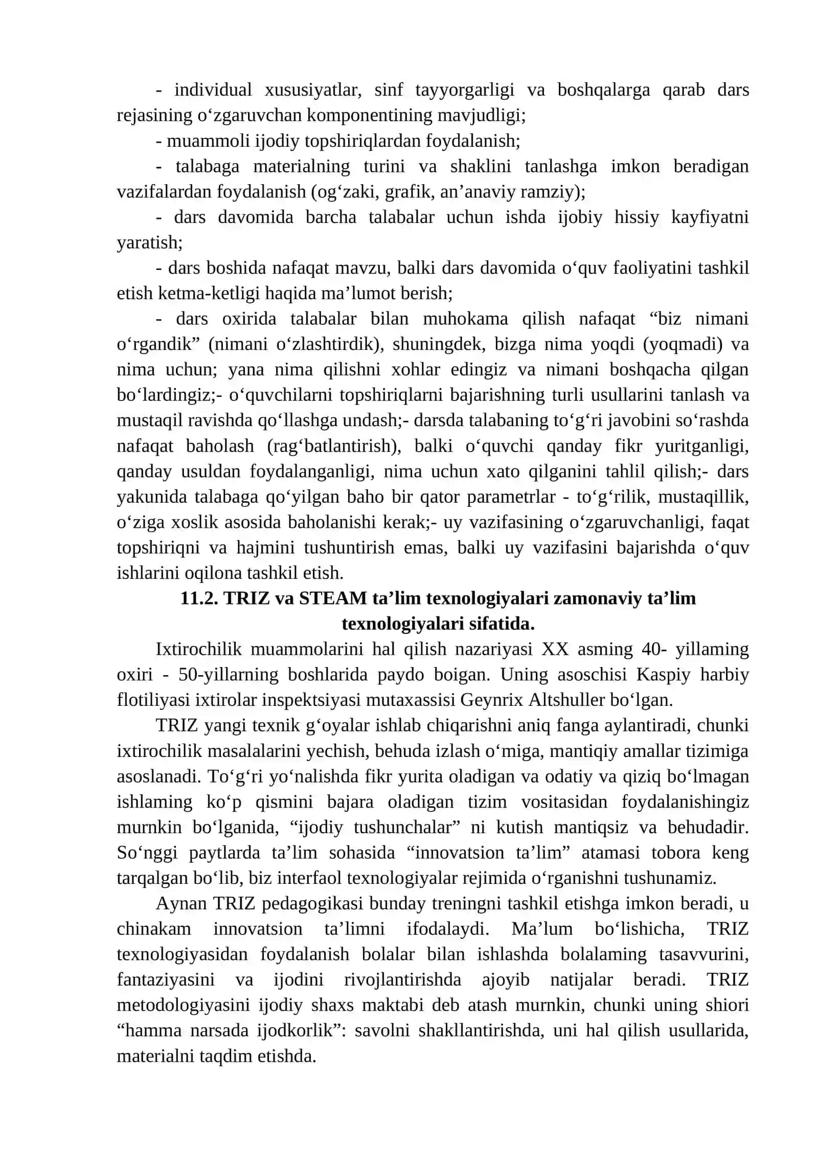 MAHORATLI PEDAGOGNING TA’LIM JARAYONIDA ZAMONAVIY TA’LIM TEXNOLOGIYALARINI QO‘IIASH TEXNIKASI 4