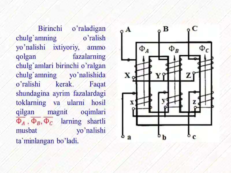UCH FАZАLI TRАNSFОRMАTОRLАR 4