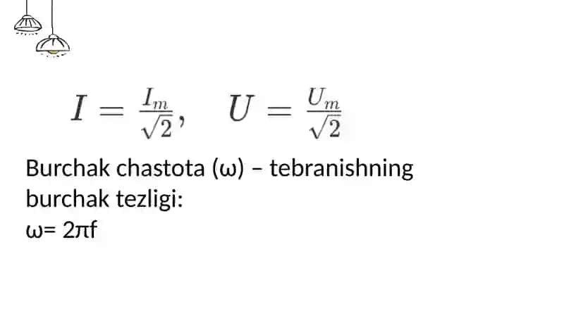 O’zgaruvchan tok elektr zanjirlari 4