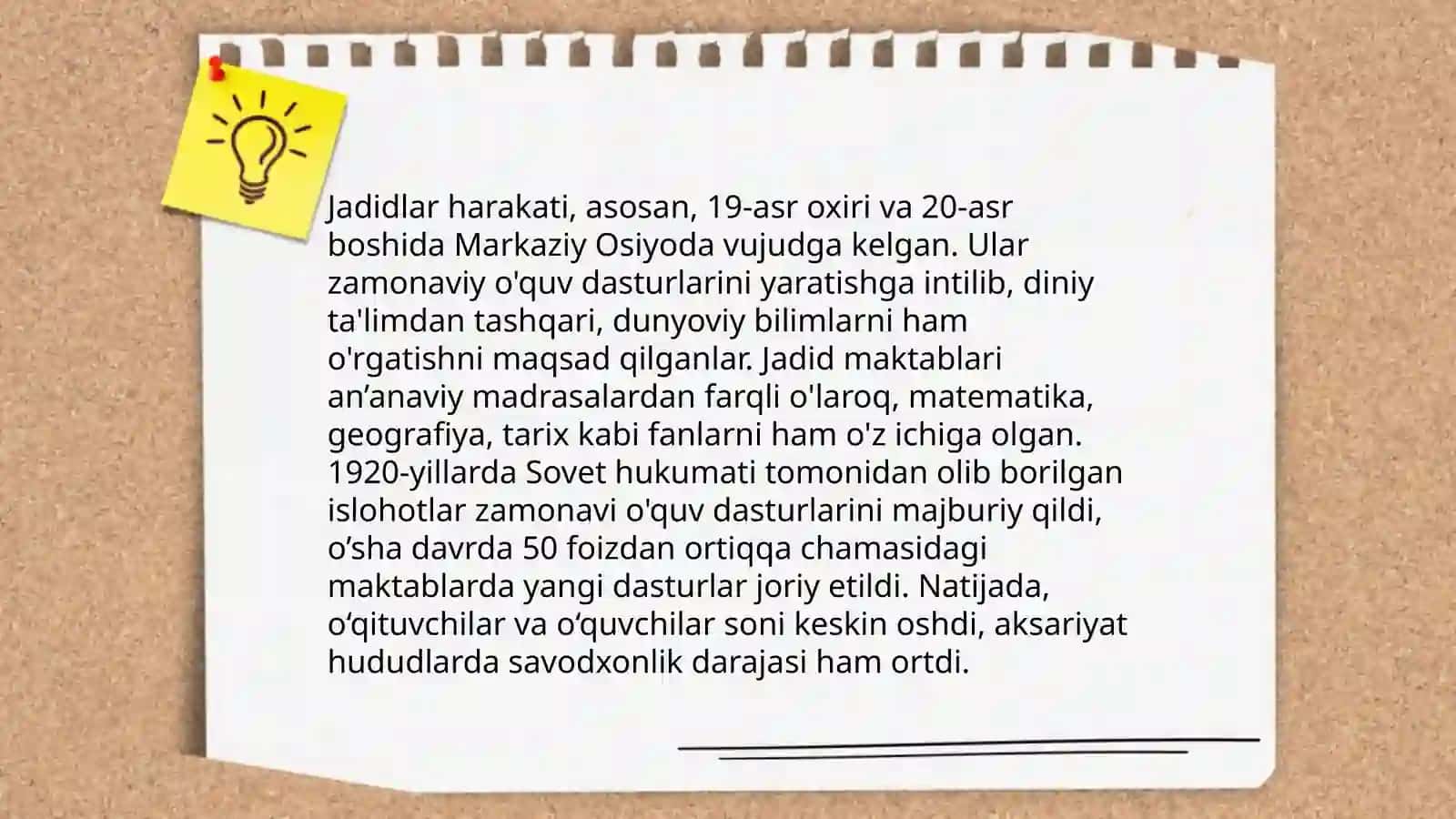 Jadid ma'rifatparvarlarining ta'lim sohasidagi islohotlari 4