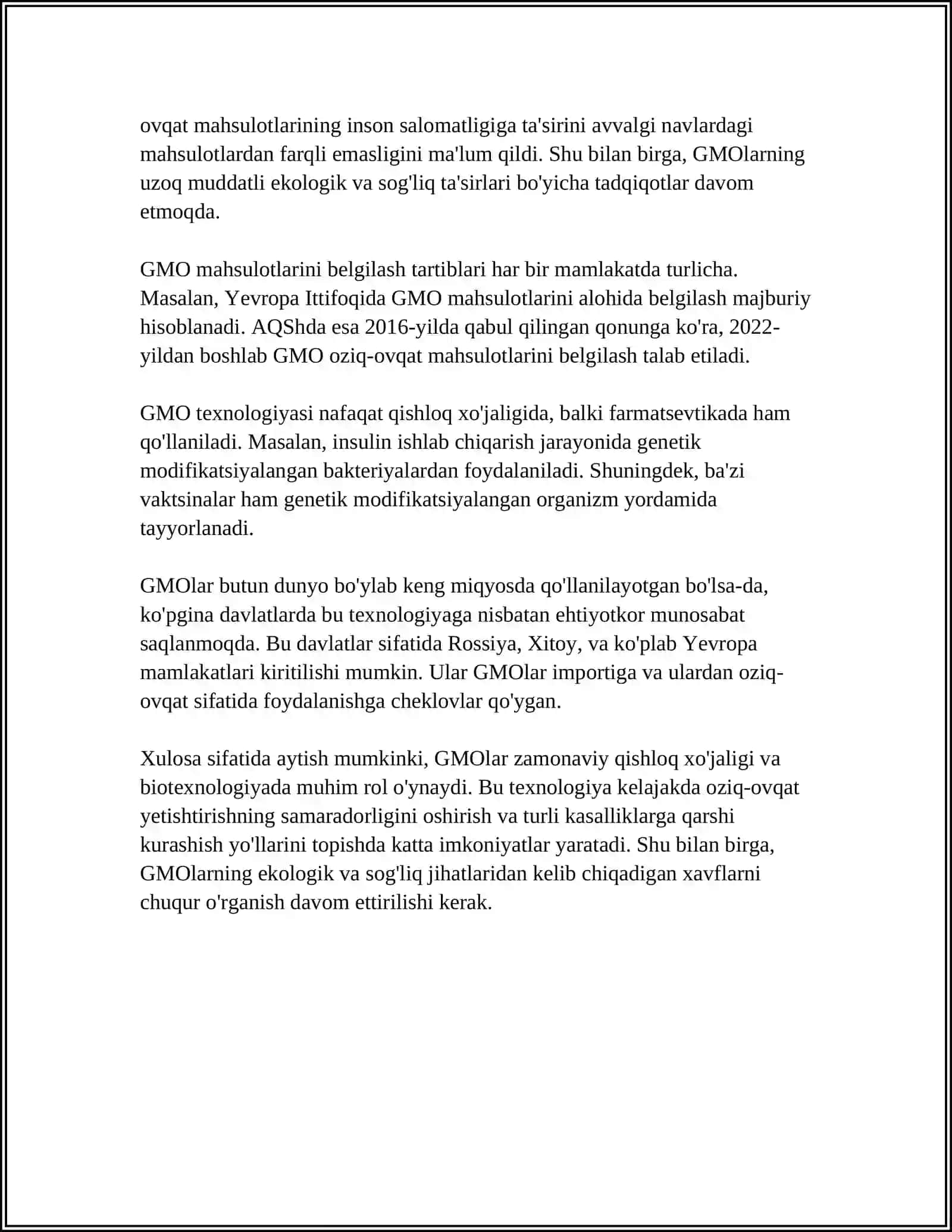 GEN INJENERIYASI VA BIOTEXNOLOGIYA 4