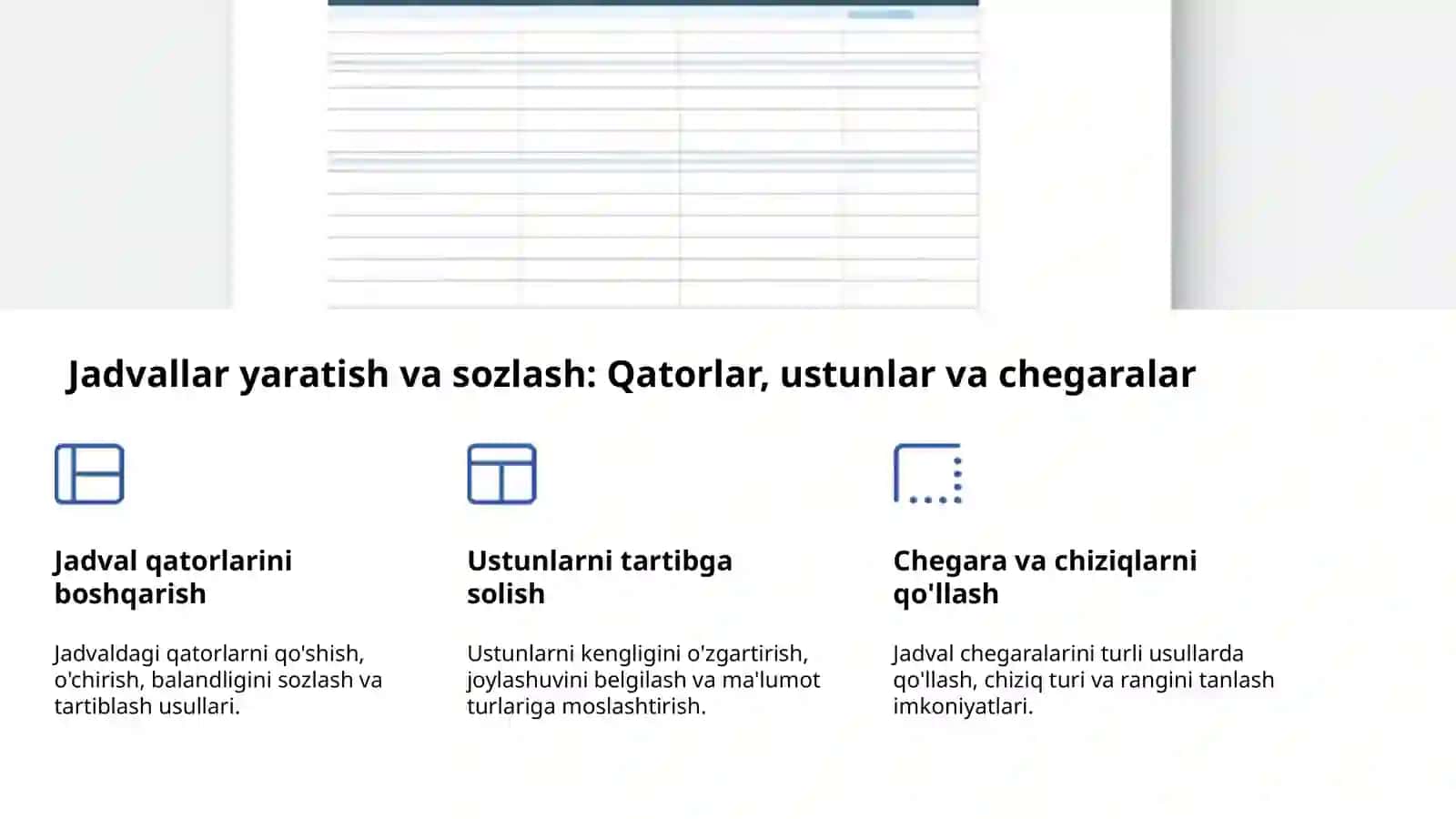 Microsoft Word: Matnli Hujjatlar Bilan Ishlash 4