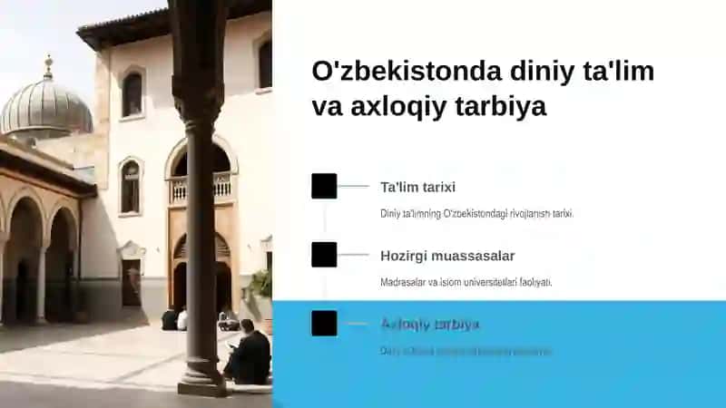 O'zbekiston yoshlarining diniy manbalardagi axloqiy tarbiyaga oid g'oyalarini o'rganishning ahamiyati 4