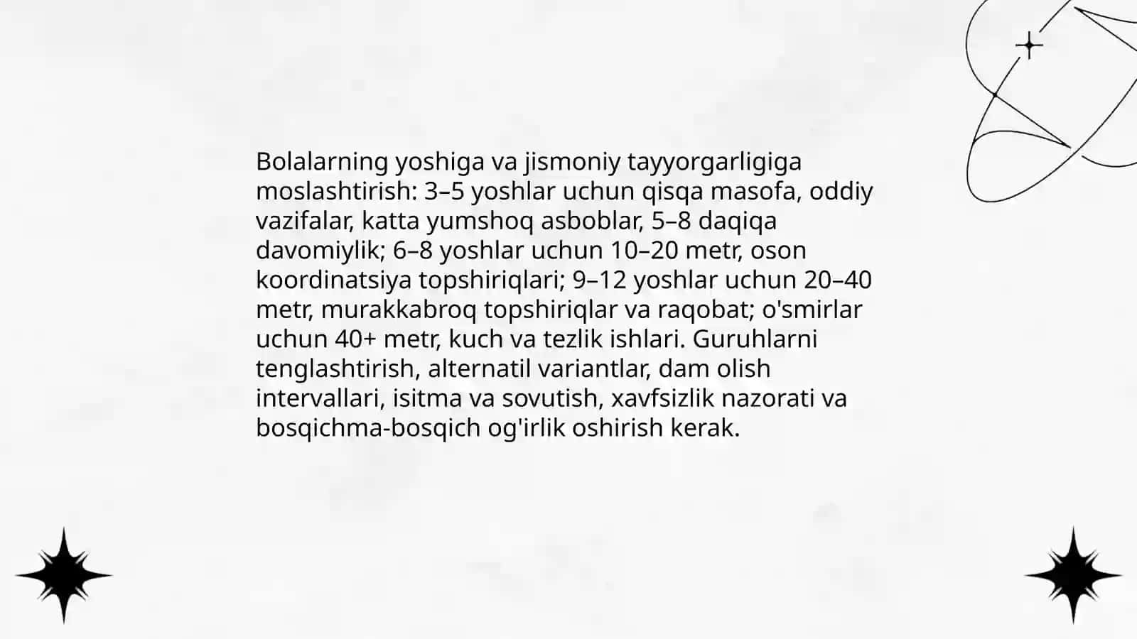 Estafetali harakatli o'yinlarni o'tkazish 4