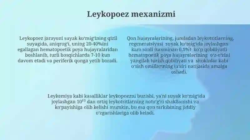 Qon hujayralari fiziologik va reparativ regeneratsiyasi mexanizmlari 4