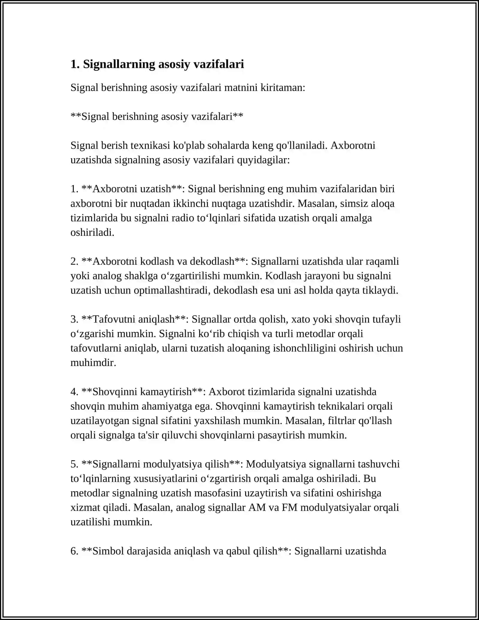 STANTSIYA XOJALIĢI INSHAATLARI HAM QURILMALARI.SIGNALLAR 4