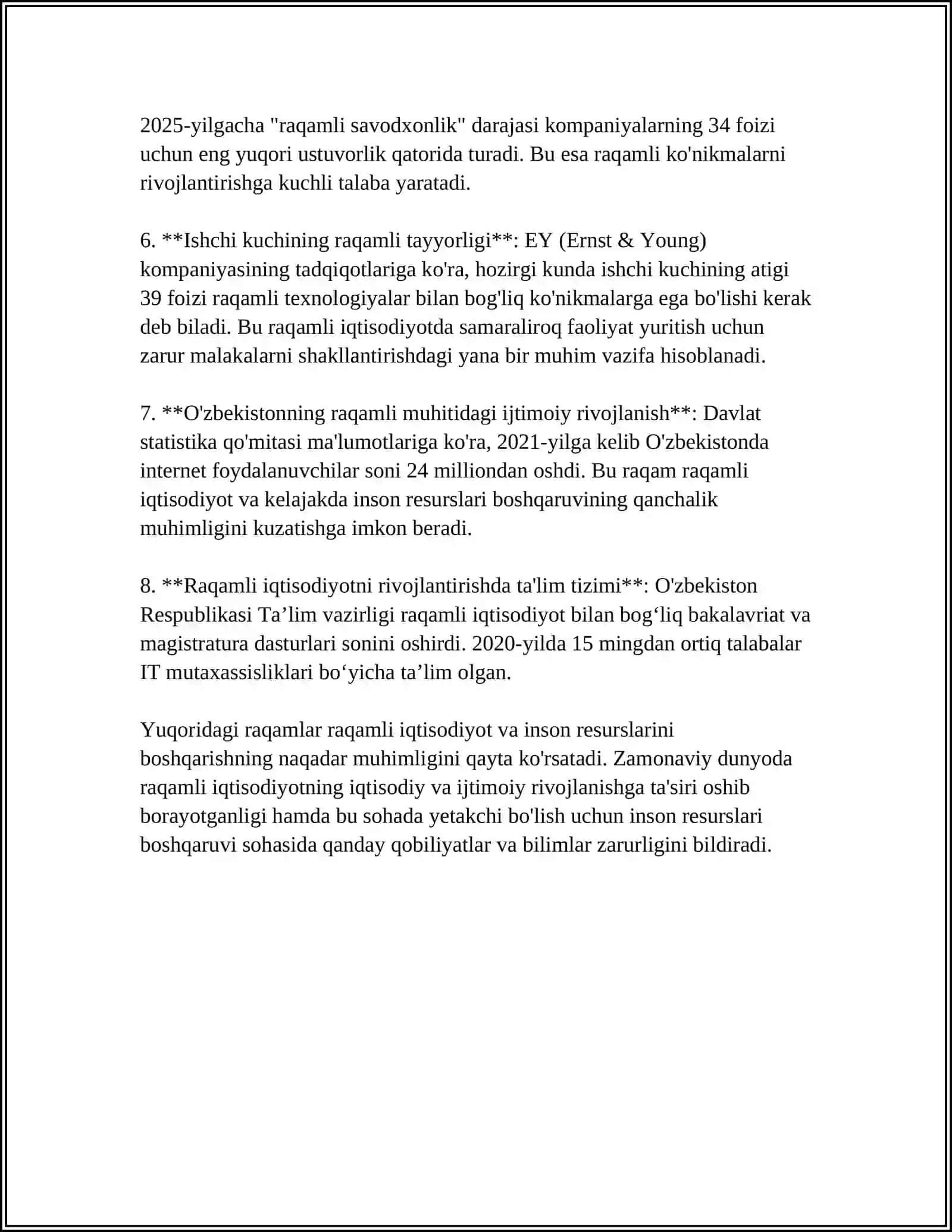 Raqamli iqtisodiyot va inson resurslari boshqaruvi 4