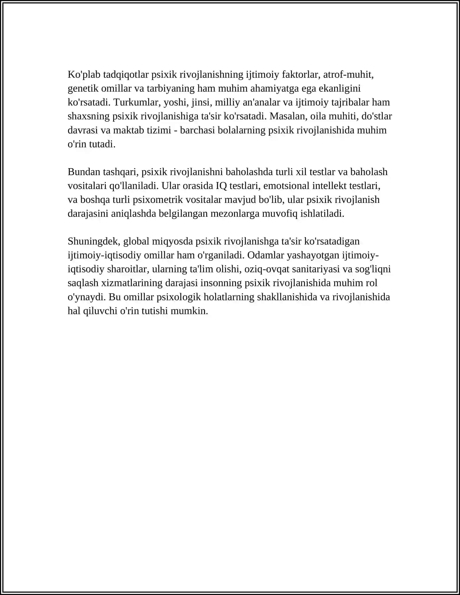 PSIXIK RIVOJLANISHNING ASOSIY QONUNIYATLARI 4
