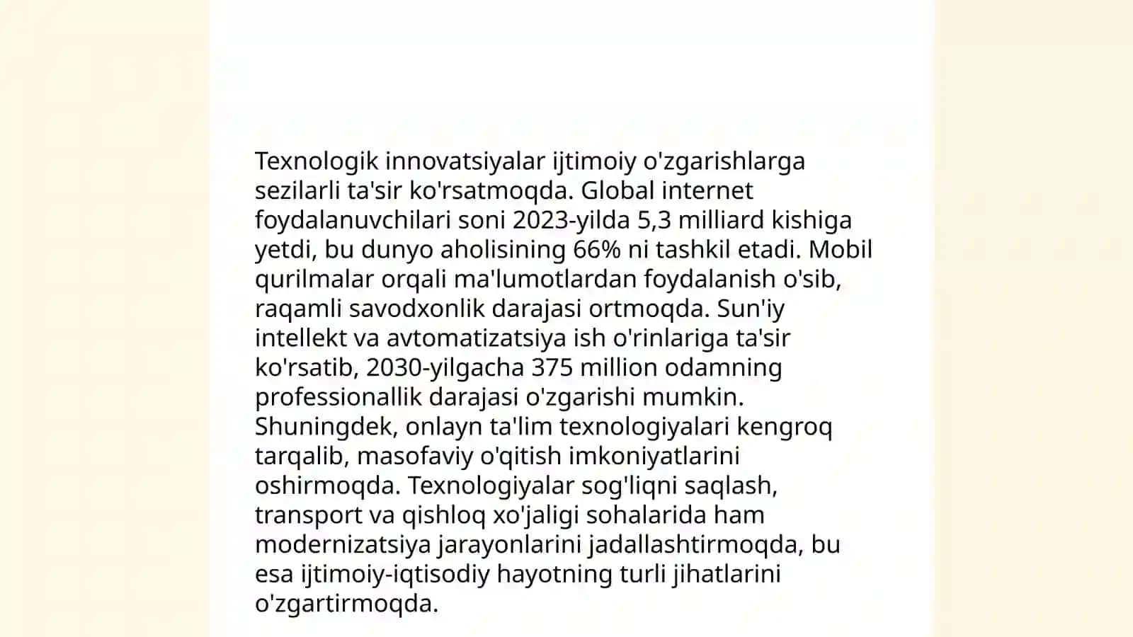 Ilmiy-texnika taraqqiyoti va uning sotsial oqibatlari 4