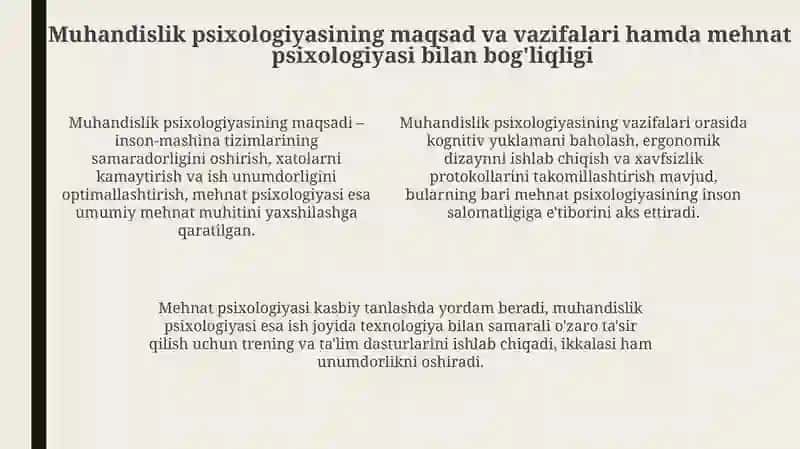 Muhandislik psixologiyasi 4