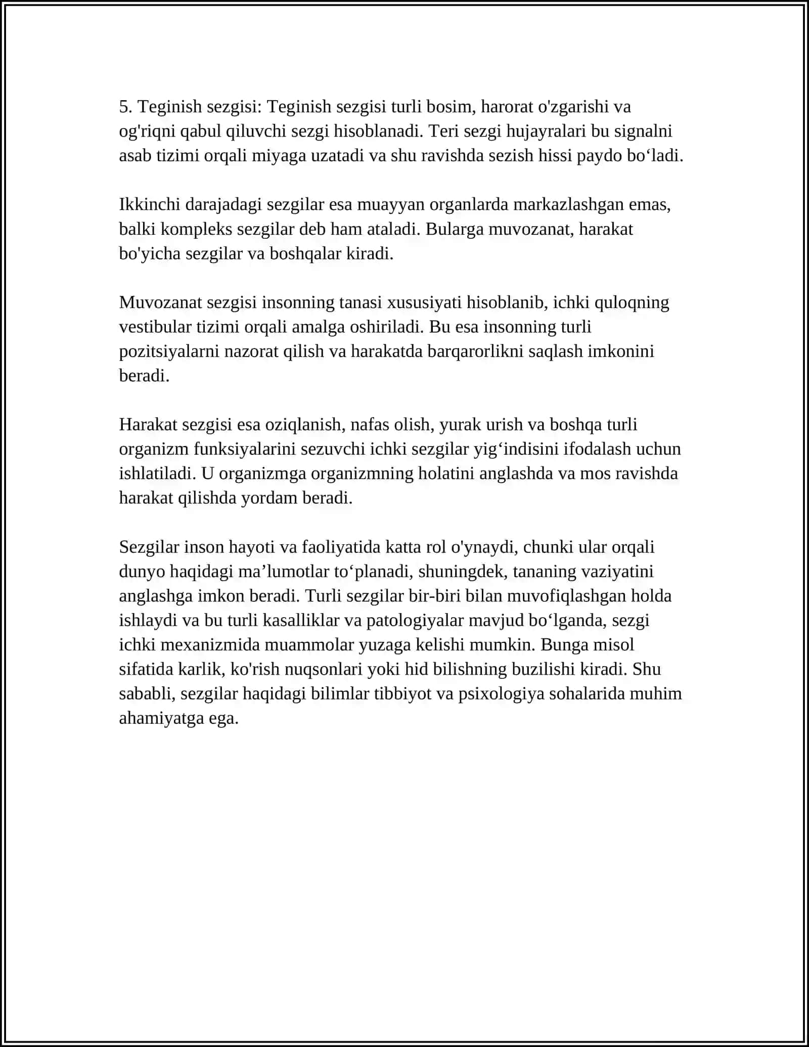 SEZGILLAR HAQIDA UMUMIY TUSHUNCHA VA UNING NERF-FIZIOLOGIK ASOSLARI 4