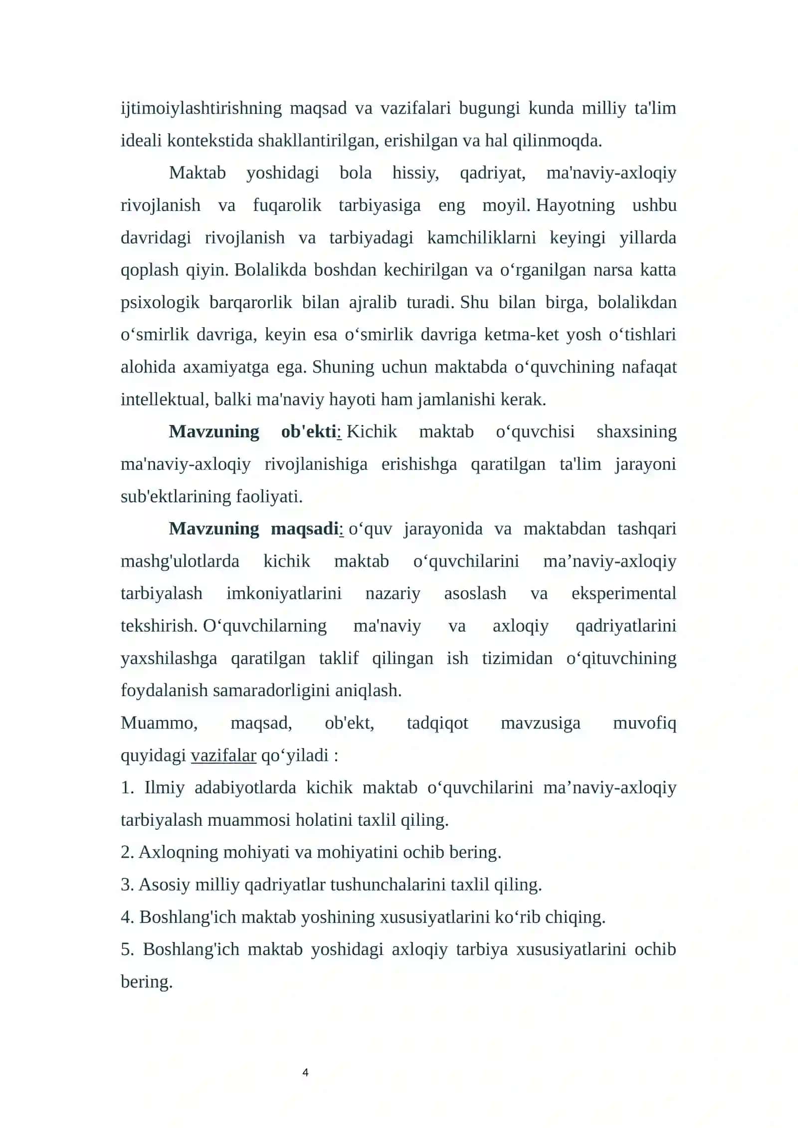 MA'NAVIY AXLOQIY TARBIYANI AMALGA OSHIRISHDA MILLIY QADIRYATLARNI O‘RNI 4