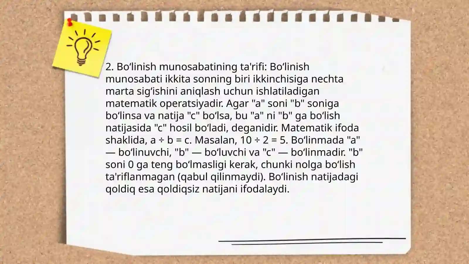 Nomanfiy butun sonlar toʻplamida boʻlinish munosabatining ta'rifi va xossalari 4