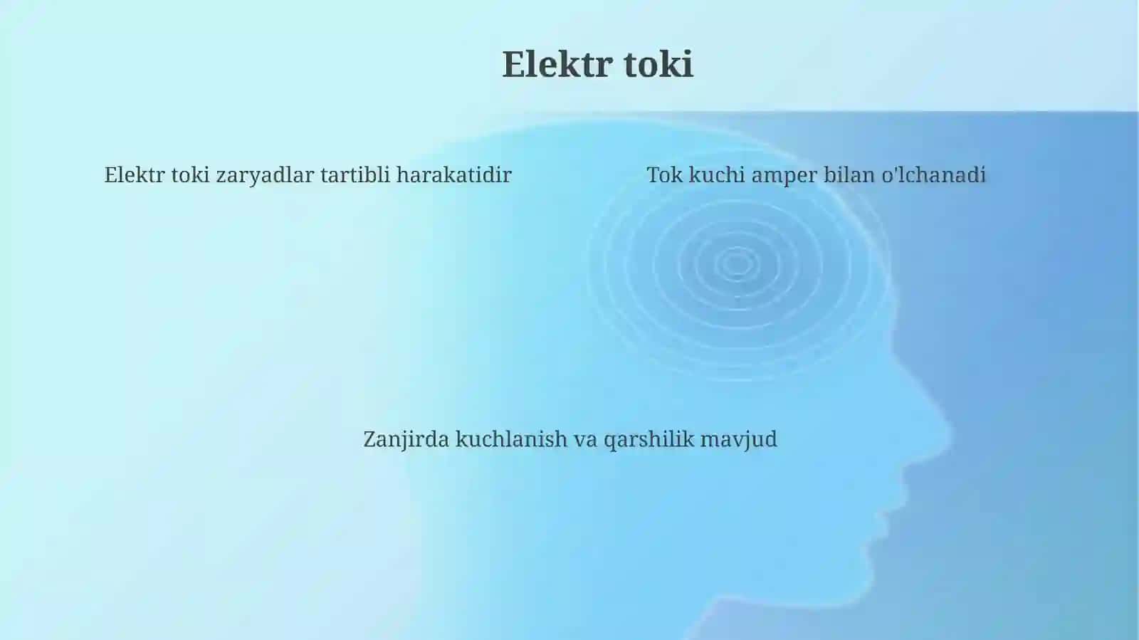 Doimiy va o'zgaruvchan tok. Biologik toʻqimalarni elektr xossalari 4