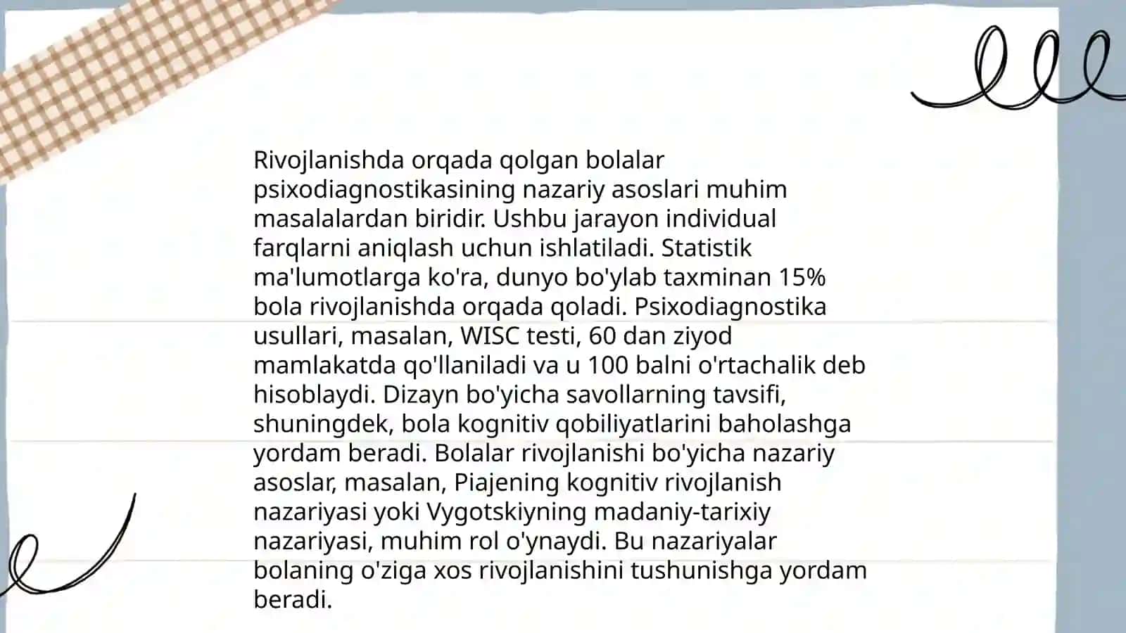 Rivojlanishda orqada qolgan bolalar psixodiagnostikasi 4