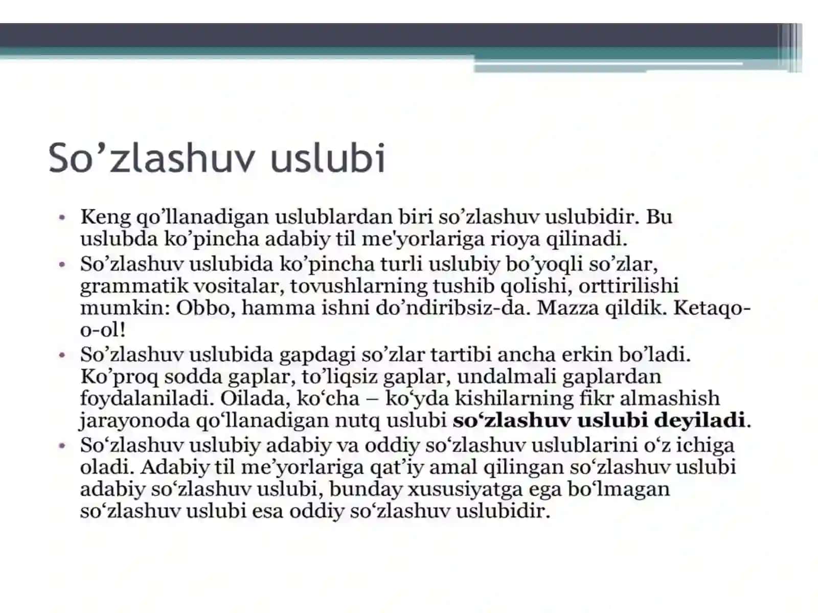 Nutqning uslubiy shakllari 4