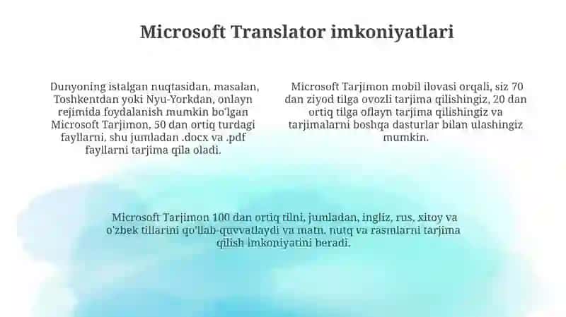 Tarjima dasturlari va ulardan foydalanish asoslari 4