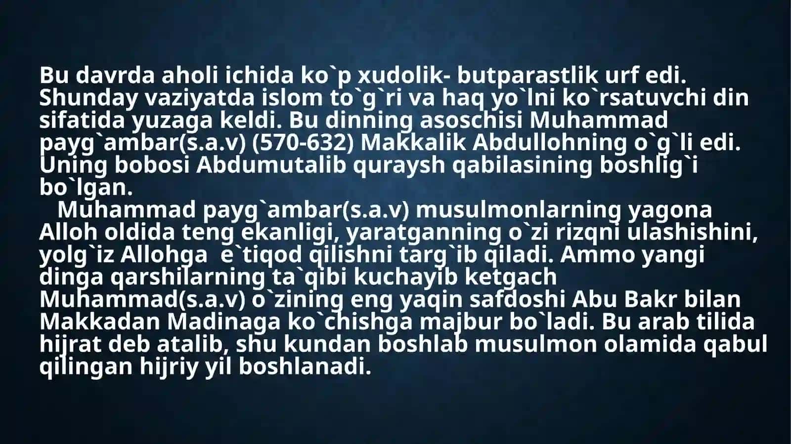 Arablarning O`rta Osiyoni istilo qilishi 4