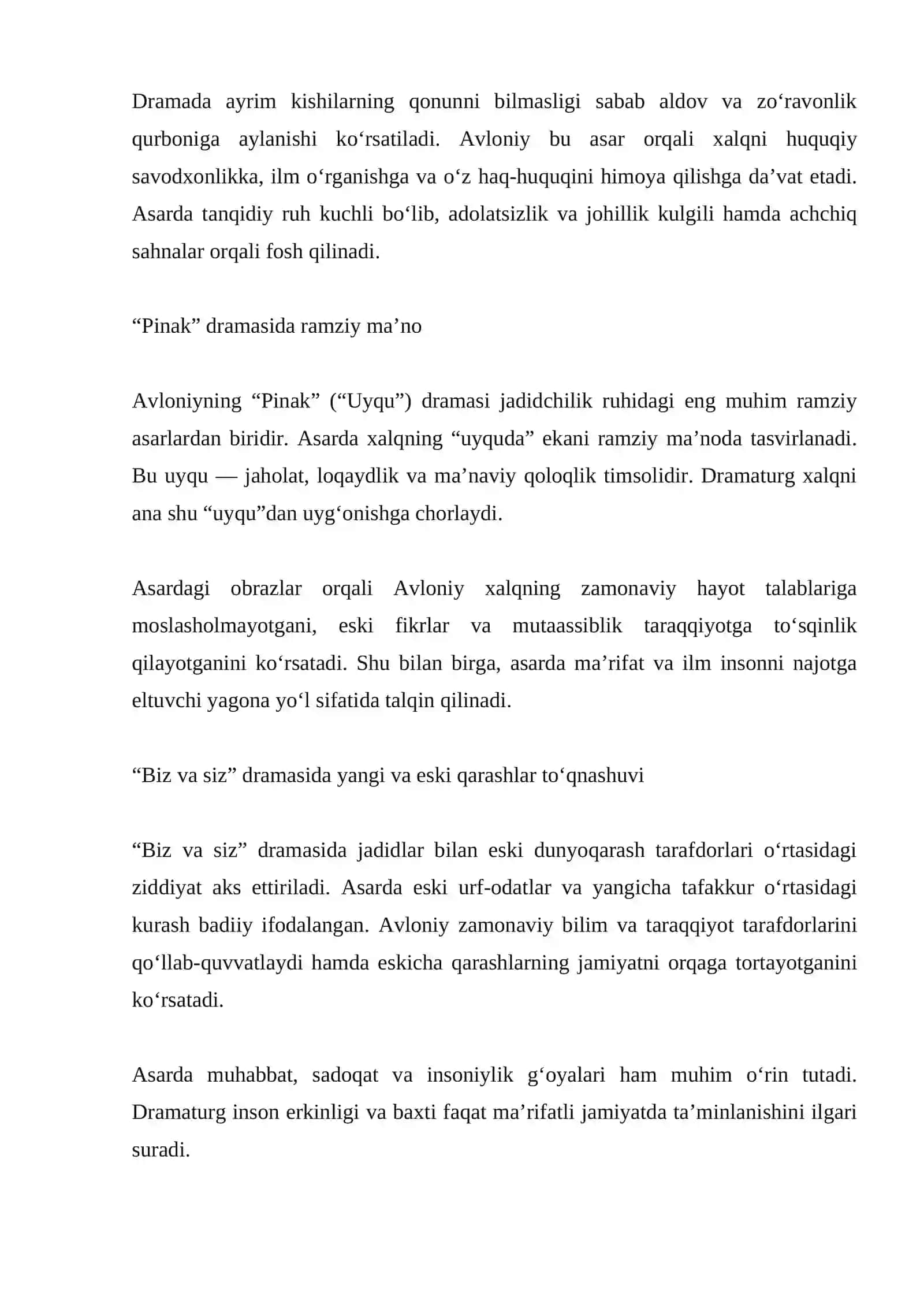 Avloniy dramalarida jadidchilik g’oyalari va davr fojiasi talqini 4