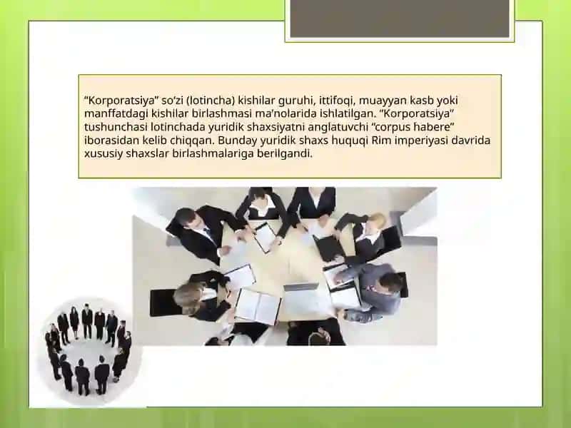 Korporativ huquqning umumiy qoidalari 4